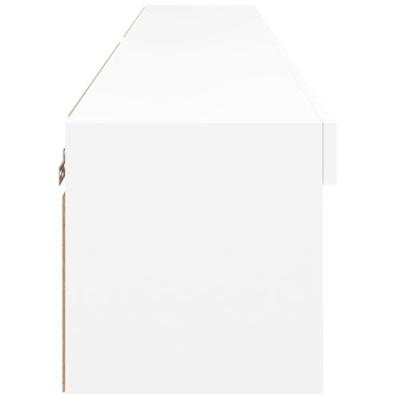 Tv-meubels met LED-verlichting 2 st 80x30x30 cm wit