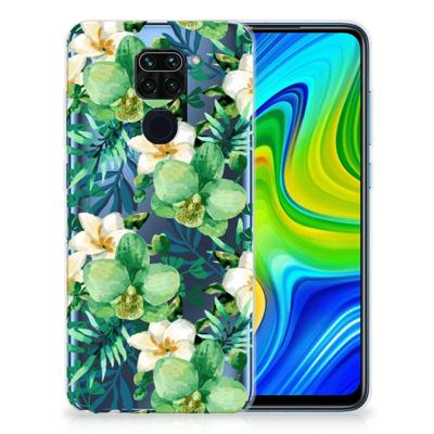 Xiaomi Redmi Note9 | TPU Case | Orchidee Groen Xiaomi Redmi Note9 | TPU Case | Orchidee Groen
