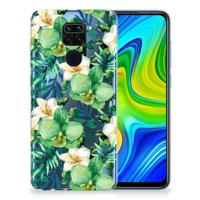 Xiaomi Redmi Note9 | TPU Case | Orchidee Groen - thumbnail