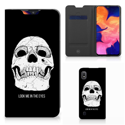 Mobiel BookCase Samsung Galaxy A10 Skull Eyes Mobiel BookCase Samsung Galaxy A10 Skull Eyes