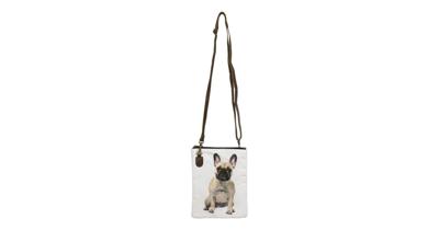 Canvas Crossbody Tas Franse Buldog (23 x 18 cm)