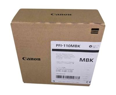 Canon Inktcartridge PFI-110 MBK Origineel Matzwart 2363C001 Canon Inktcartridge PFI-110 MBK Origineel Matzwart 2363C001