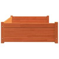 VidaXL Hondenmand 105,5x75,5x28 cm massief grenenhout wasbruin - thumbnail