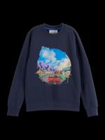 Regular-Fit Artwork Sweat Navy - thumbnail