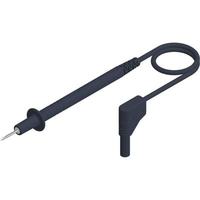 SKS Hirschmann PL 2700 S W sw Meetsnoer Testpunt 4mm-stekker 1.00 m Zwart 1 stuk(s)