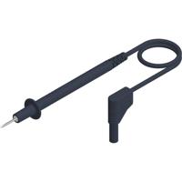 SKS Hirschmann PL 2700 S W sw Meetsnoer Testpunt 4mm-stekker 1.00 m Zwart 1 stuk(s) - thumbnail