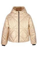 NoBell winter winterjas meisjes - bruin - Buffer - kort, capuchon - thumbnail