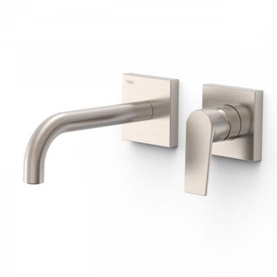 Wastafelmengkraan Inbouw Tres Project Gebogen Uitloop 18 cm RVS Wastafelmengkraan Inbouw Tres Project Gebogen Uitloop 18 cm RVS