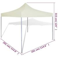 VidaXL Partytent inklapbaar 3x3 m crème - thumbnail