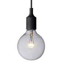 Muuto E27 Socket Hanglamp LED Zwart - thumbnail
