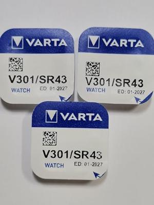 Varta Knoopcel 301 1.55 V 1 stuk(s) 82 mAh Zilveroxide SILVER Coin V301/SR43 NaBli 1