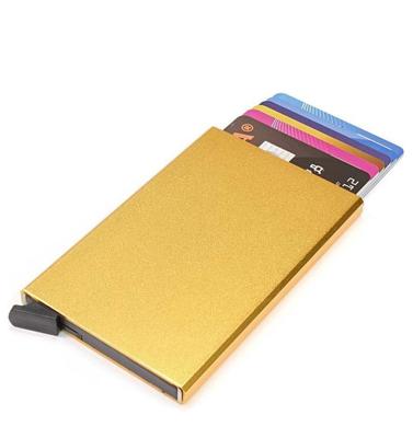 Figuretta - Cardholder orange metallic Aluminium