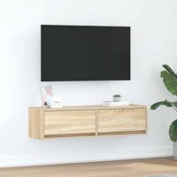 TV-kast met lade Sonoma eiken 100 x 31 x 25,5 cm Bewerkt hout - thumbnail