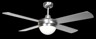 Beacon Grijze plafondventilator Futura Eco Ø 122cm 210830