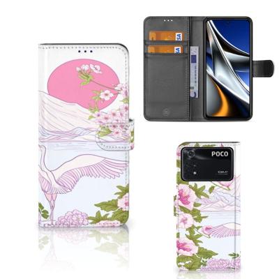 Xiaomi Poco X4 Pro 5G | Telefoonhoesje | Met pasjeshouder | Bird Standing Xiaomi Poco X4 Pro 5G | Telefoonhoesje | Met pasjeshouder | Bird Standing