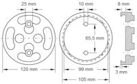 KS Tools 160.0473 Rubberen schijf (Ø x h) 120 mm x 30 mm - thumbnail