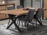 Rechthoekige eettafel SIMETTRA 170 cm scarlet eik - thumbnail