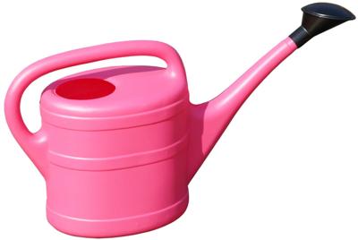 Geli kunststof gieter 5 liter roze