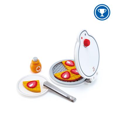 Hape Wafelijzer van hout, wit met accessoires