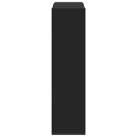 Boekenkast 100x33x125,5 cm bewerkt hout zwart - thumbnail