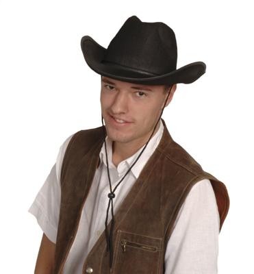 Hoed vilt Cowboy zwart