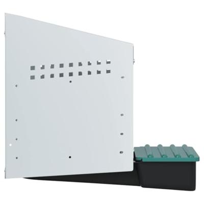 Kippennestkast 1 compartiment wandmontage gegalvaniseerd staal Kippennestkast 1 compartiment wandmontage gegalvaniseerd staal