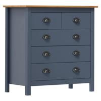 VidaXL Dressoir hill 79x40x80 cm massief grenenhout grijs - thumbnail