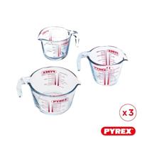 Pyrex Maatbeker Set Classic Prepware (250 ml, 500 ml & 1 liter) - 3-Delig - thumbnail