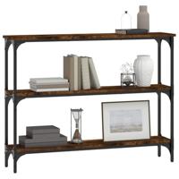 Wandtafel 100x22,5x75 cm bewerkt hout gerookt eikenkleurig - thumbnail