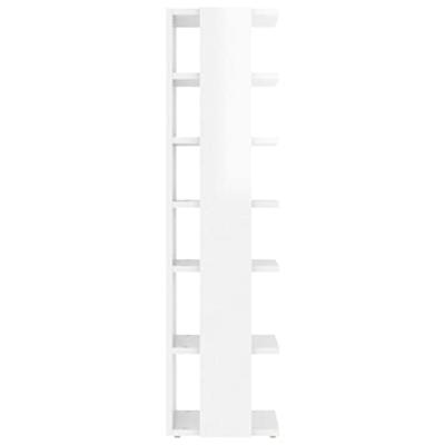 VidaXL Schoenenkast 27,5x27x102 cm bewerkt hout hoogglans wit