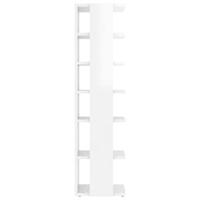 VidaXL Schoenenkast 27,5x27x102 cm bewerkt hout hoogglans wit - thumbnail
