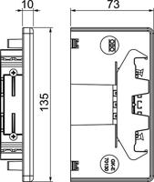 OBO Bettermann 6274570 Montageaccessoire (b x d) 130 mm x 70 mm 1 stuk(s) Zuiver wit - thumbnail
