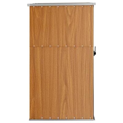 VidaXL Tuinschuur 88x89x161 cm gegalvaniseerd staal bruin VidaXL Tuinschuur 88x89x161 cm gegalvaniseerd staal bruin