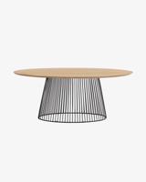 Kave Home Ovale Eettafel 'Leska' 200 x 110cm, kleur Naturel - thumbnail