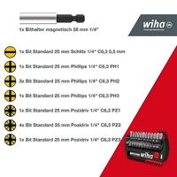 Wiha 39049 Bitset 13-delig Plat, Kruiskop Phillips, Kruiskop Pozidriv - thumbnail