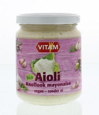 Vitam Aioli knoflook mayonaise bio 225 Milliliter Vitam Aioli knoflook mayonaise bio 225 Milliliter
