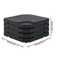 Parasolvoet draagbaar gevuld met zand / water 60 L - thumbnail