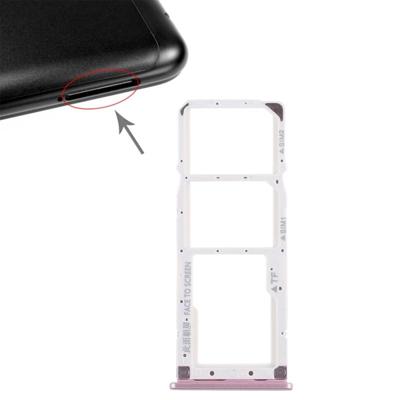 2 x SIM-kaart lade + micro SD-kaart lade voor Xiaomi Redmi 6 Pro (Rose Gold)