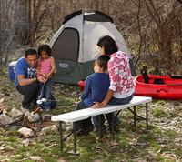 Bank Lifetime Wit Opvouwbaar 183 x 42 x 29 cm - thumbnail