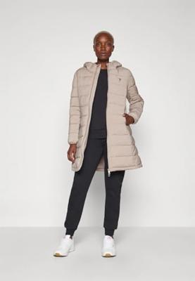 Guess New Aleta Long Puffer Jas Dames Bruin - Maat S - Kleur: Bruin | Soccerfanshop