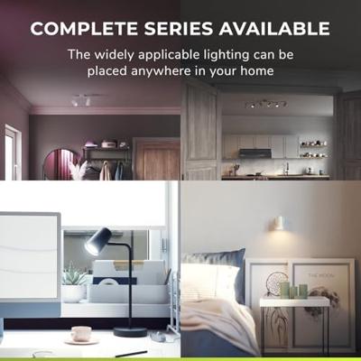 Riga - LED plafondlamp - 3 spots - Draaibaar en dimbaar - GU10 - Kantelbaar - Plafondspot - IP20 voor binnen - Zwart