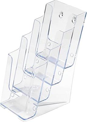 Deflecto folderhouder ft 1/3 A4, 4 opbergvakken Deflecto folderhouder ft 1/3 A4, 4 opbergvakken