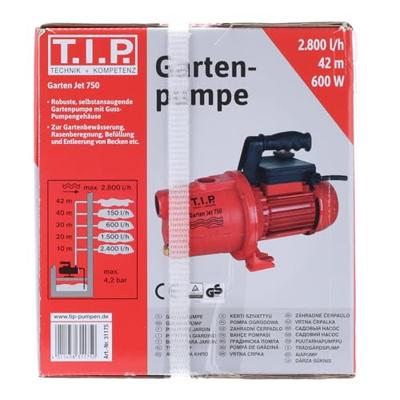 T.I.P. - Technische Industrie Produkte Jet 750 Tuinpomp 2800 l/h 42 m T.I.P. - Technische Industrie Produkte Jet 750 Tuinpomp 2800 l/h 42 m