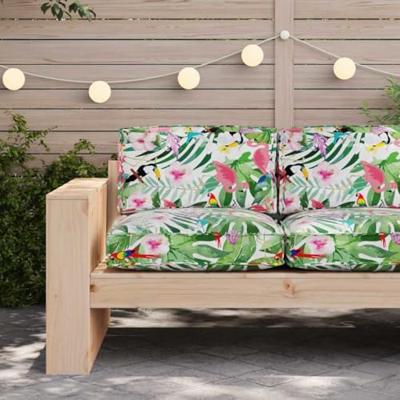 VidaXL Kussen bloemen multikleur 80 x 80 x 12 cm oxford stof