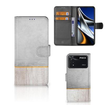 Xiaomi Poco X4 Pro 5G | Book Style Case | Wood Concrete