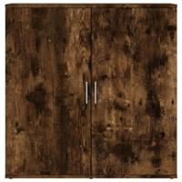 Dressoirs 2 st 79x38x80 cm bewerkt hout gerookt eikenkleurig - thumbnail