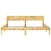 Bedframe massief gerecycled hout 200x200 cm - thumbnail