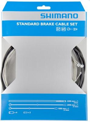 SHIMANO remkabelset staal zwart