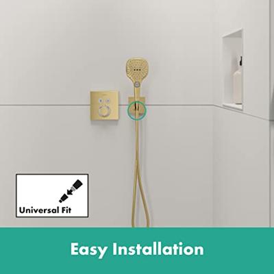 Hansgrohe FixFit E muuraansluitbocht met handdouchehouder, Polished Gold-Optic