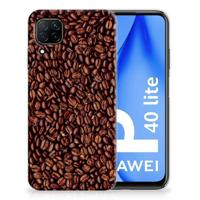 Huawei P40 Lite | Siliconen Case | Koffiebonen - thumbnail